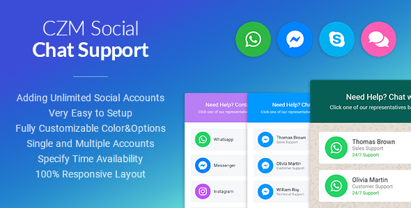 CZM Social Chat Support