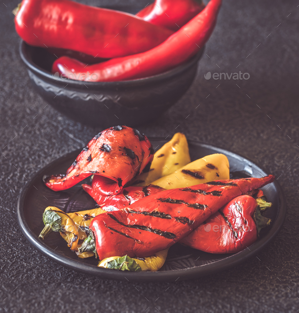Grilled bell peppers Stock Photo by Alex9500 | PhotoDune