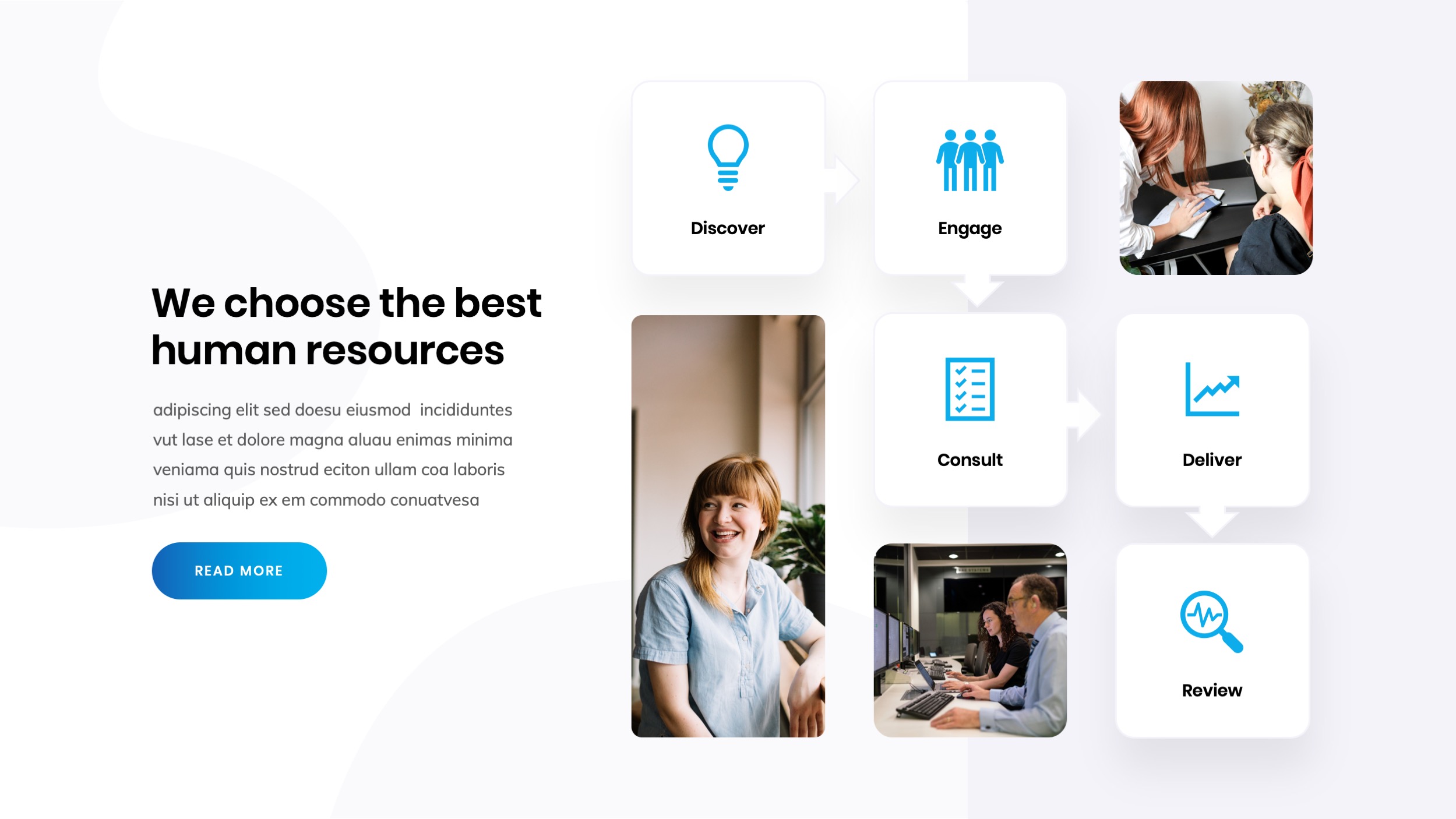 Human Resources & Recruiting Google Slides Template, Presentation Templates
