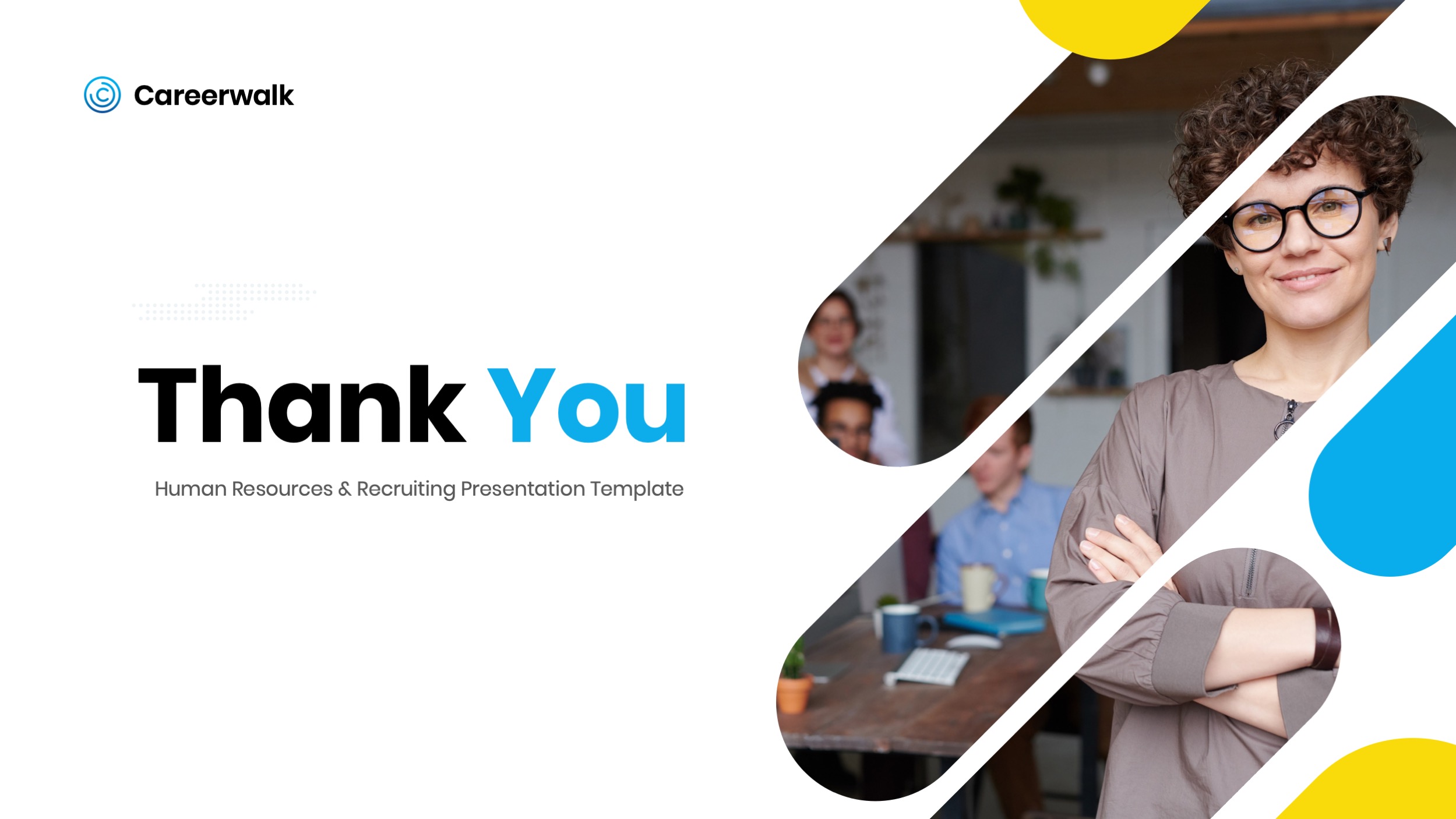 Human Resources & Recruiting Google Slides Template, Presentation Templates
