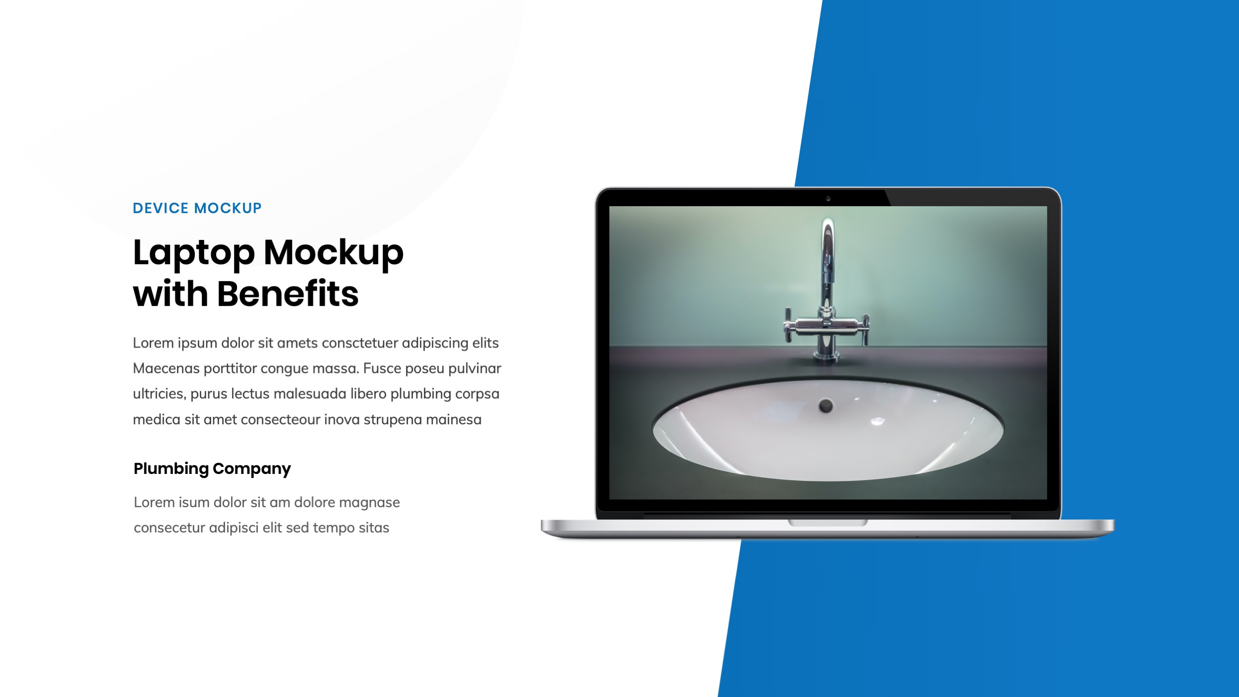 Plumbing & Repair Services PowerPoint Template, Presentation Templates