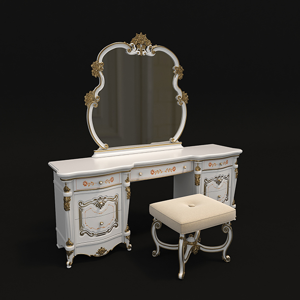 Classic Dressing Table - 3Docean 26393219