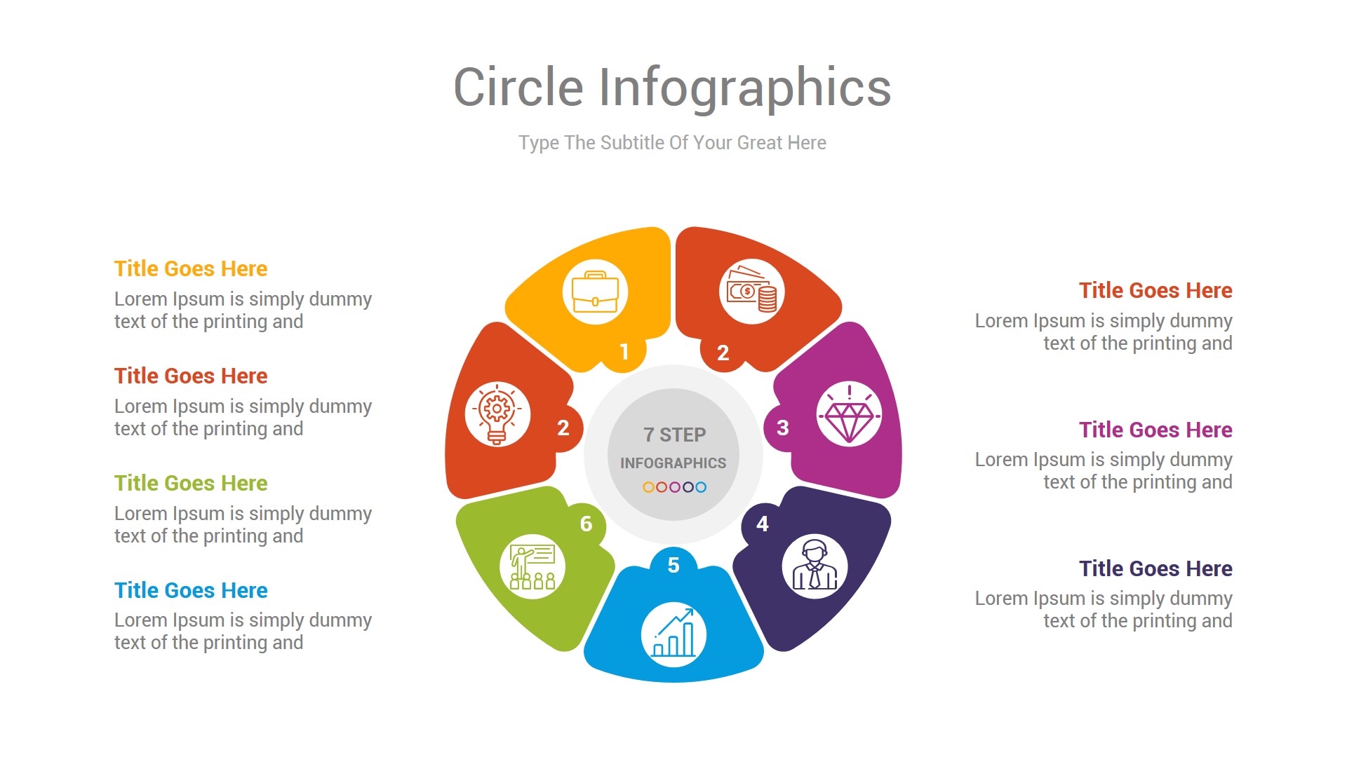 Circle Infographics PowerPoint and Illustrator Diagrams, Presentation ...