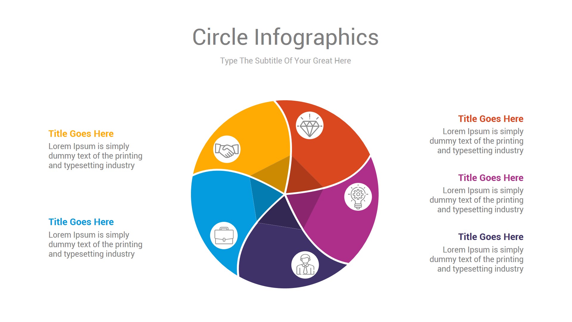 Circle Infographics PowerPoint and Illustrator Diagrams, Presentation ...