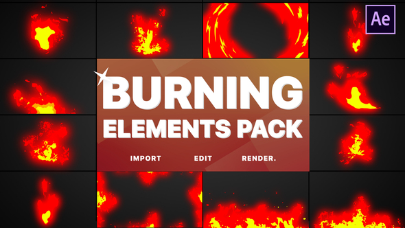 Burning Elements - VideoHive 26404754