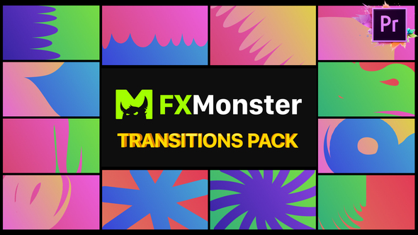 Colorful Transitions | Premiere Pro MOGRT