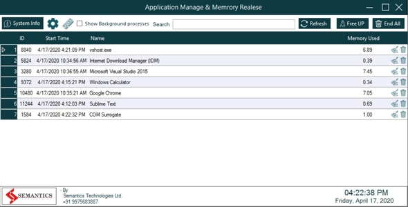 Memory and Cache Management Software | Full Source Code