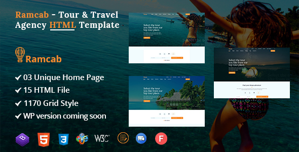 Extraordinary Ramcab - Tour & Travel Booking HTML5 Template