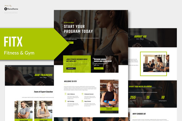 Fitx - FitnessGym - ThemeForest 26408427