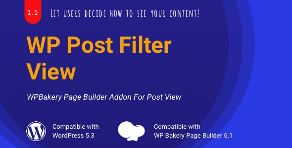 WP Post Filter View | WPBakery List/Grid View Addon