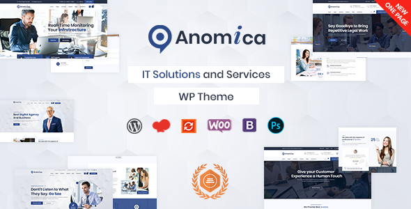 Anomica – IT Solutions and Services WordPress Theme