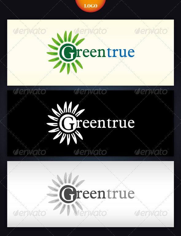 GreenTrue Logo - Nature Logo Templates