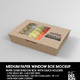 Medium Paper Window Sushi Box Mockup
