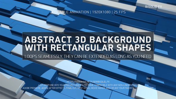 Abstract 3d Background With Rectangular Shapes alt