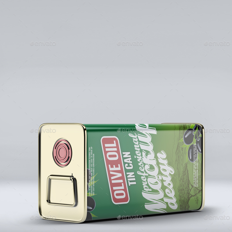 Tin Can Olive Oil MockUp, Graphics GraphicRiver