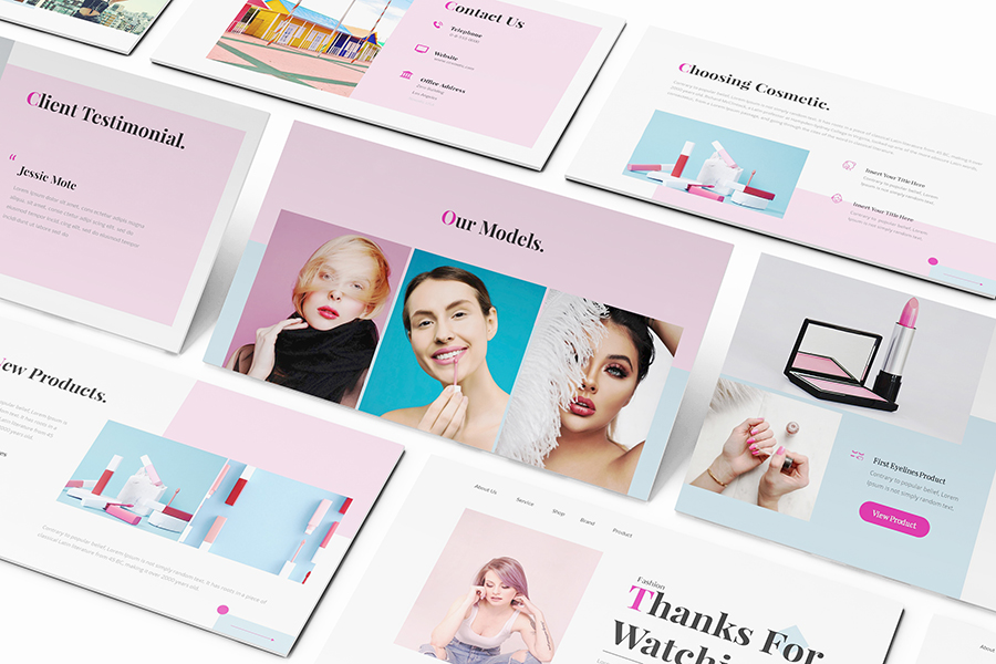 Cosmetic Google Slides Template, Presentation Templates | GraphicRiver