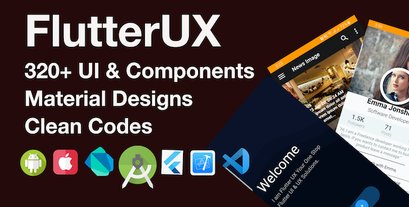 FlutterUX-Best Flutter UI Templates