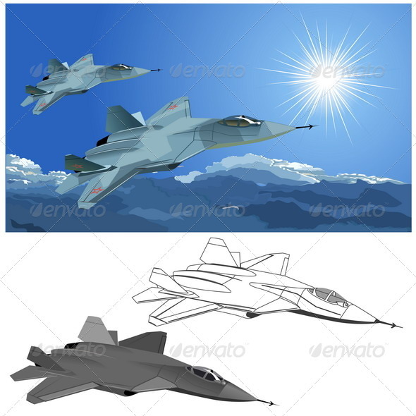 Stealth Fighter - Man-made Objects Objects