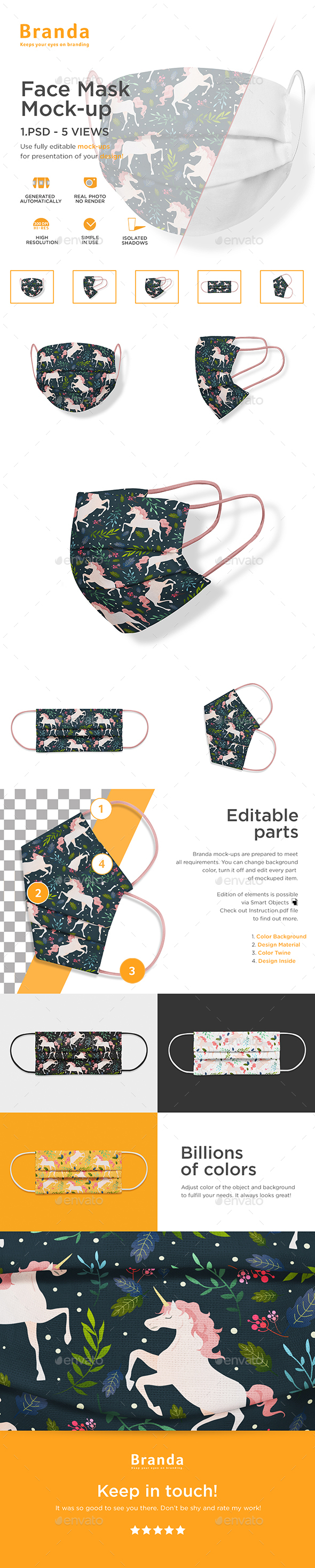 Download Face Mask Mock Up By Branda Keeps Graphicriver