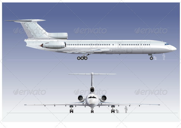 Passenger Airliner - Man-made Objects Objects