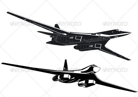 Strategic Bombers set - Man-made Objects Objects