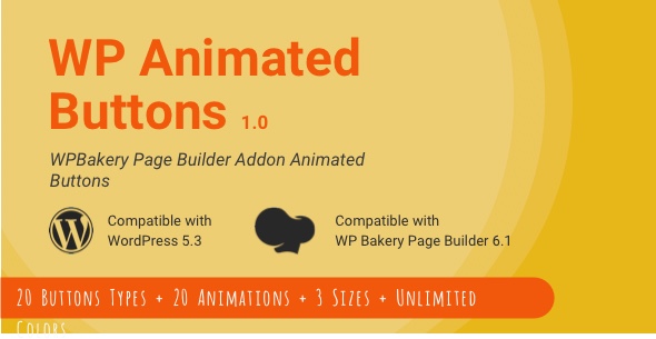 WP Animated Buttons | WPBakery Button Addon