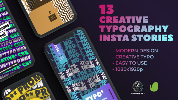 13 Creative Typography Instagram Stories
