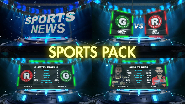 Sports Graphics Pack - VideoHive 26436018