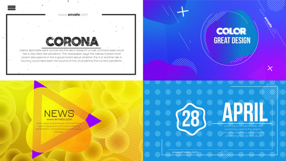 Clean Typography Titles - VideoHive 26436775