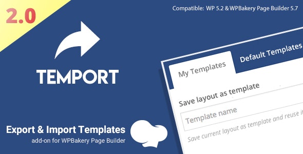 ExportImport Templates WPBakery - CodeCanyon 21163960