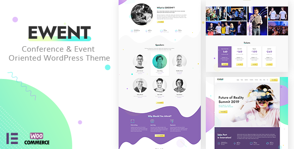 Ewent – Conference & Event Oriented WordPress Theme