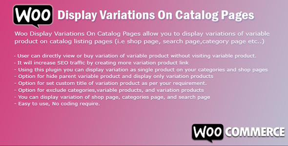Free download WooCommerce Display Variations As Single Product On Catalog Pages