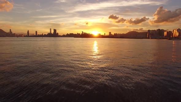 Sunset at a beach