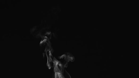Background Smoke, Steam Swirling On A Black alt