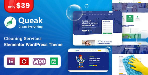 Queak – Cleaning Services WordPress Theme