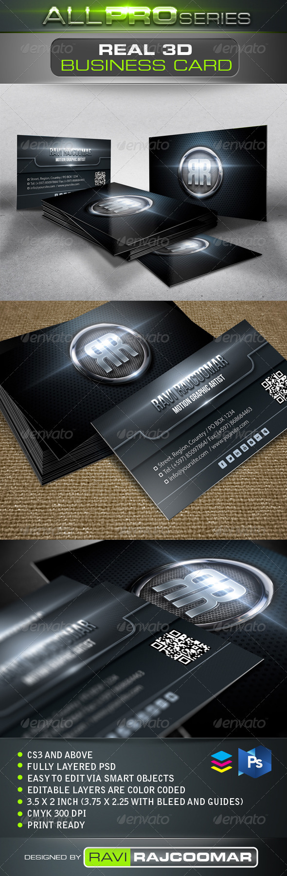 Real 3D Business Card - Creative Business Cards