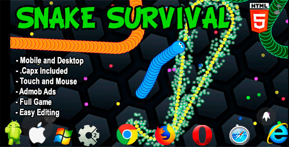 Snake Survival - HTML5 Game