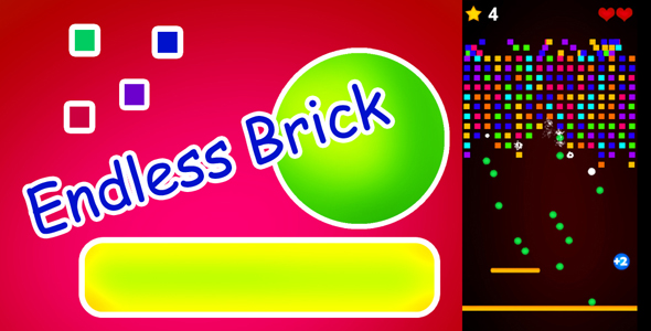 Endless Brick HTML5 Game (construct2)
