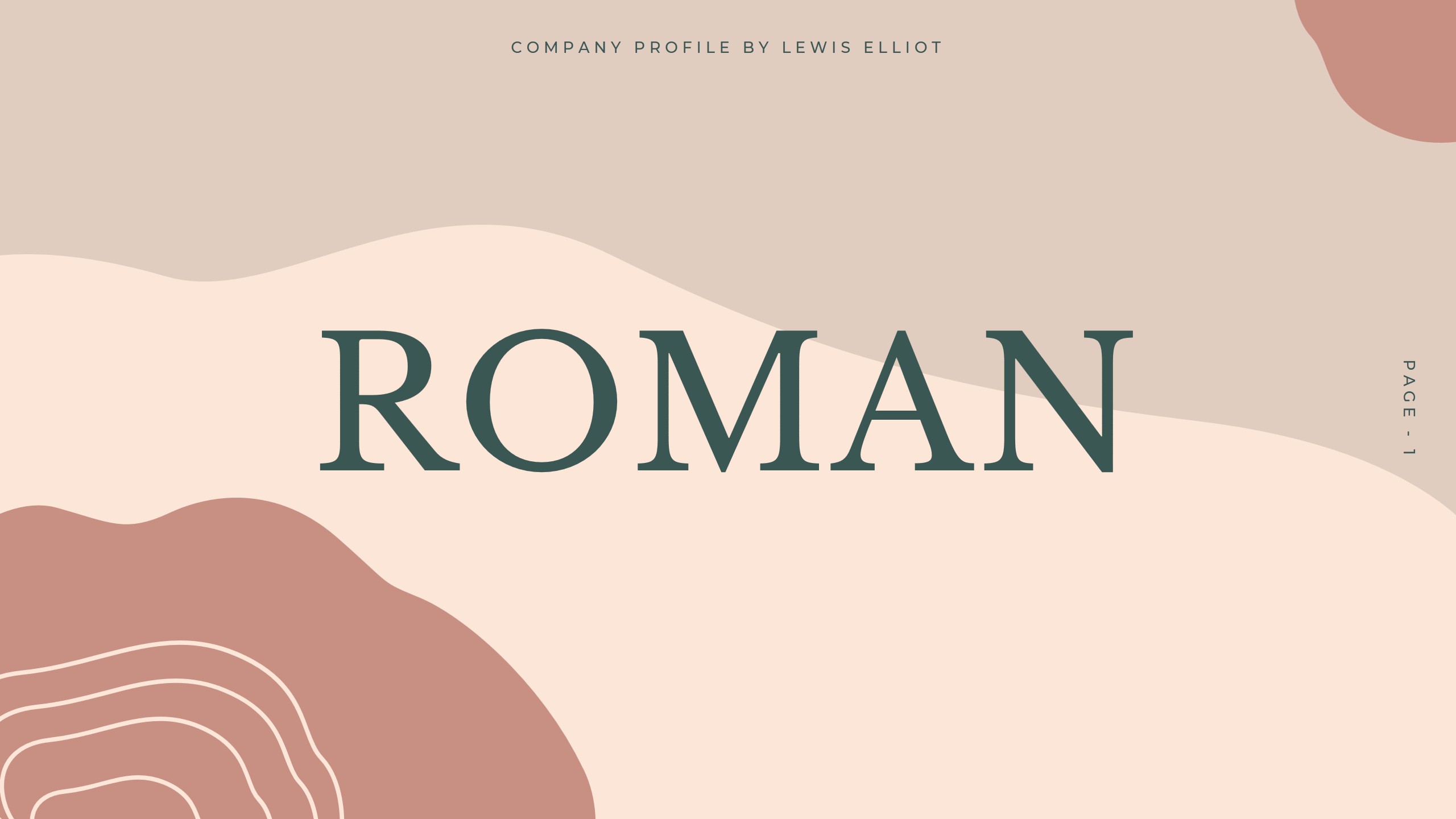 roman word for presentation