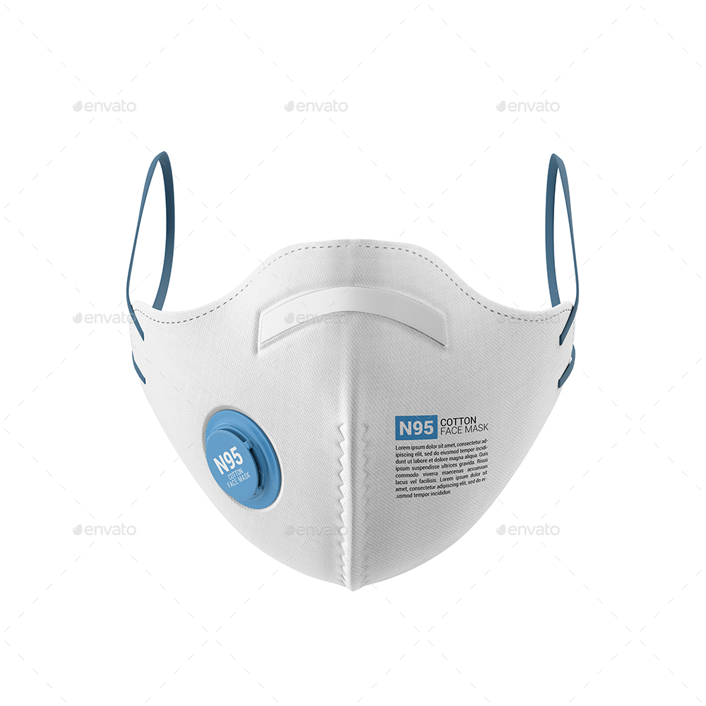 Download Cotton N95 Face Mask Mockup by Pixelica21 | GraphicRiver