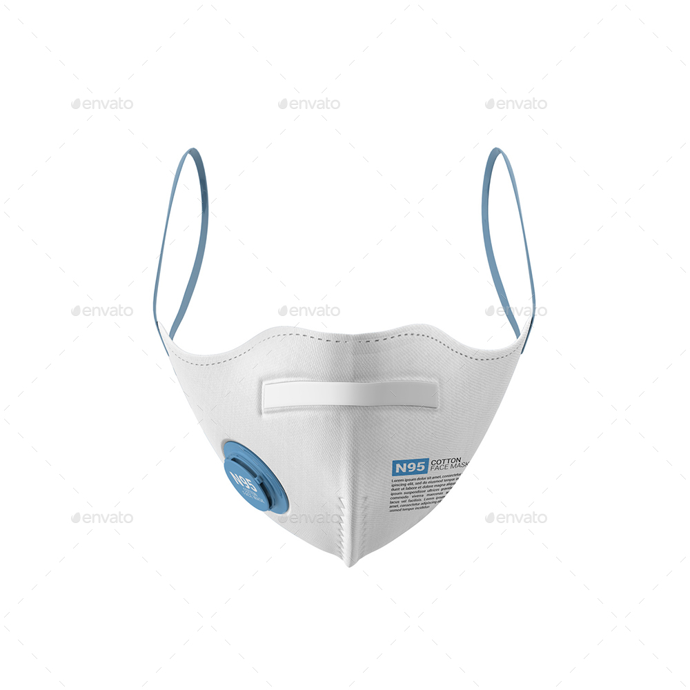 Download Cotton N95 Face Mask Mockup By Pixelica21 Graphicriver PSD Mockup Templates