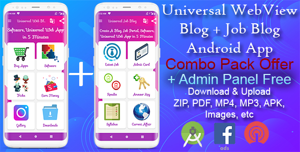 Universal WebView 2 App Bundle with Admin Panel