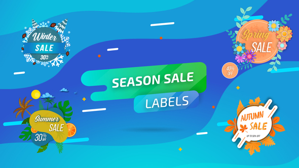 Season Sale labels - VideoHive 26438358