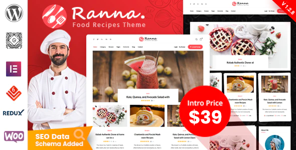 Ranna – Food & Recipe WordPress Theme