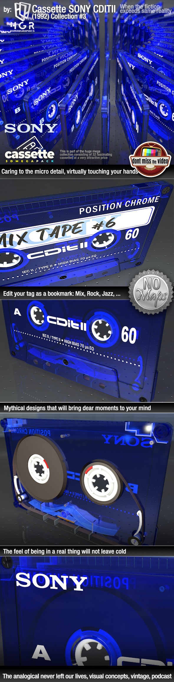 Cassette SONY CDI - 3Docean 26464182