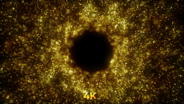 Stars Tunnel Gold 4 K