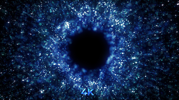 Stars Tunnel Blue 4 K
