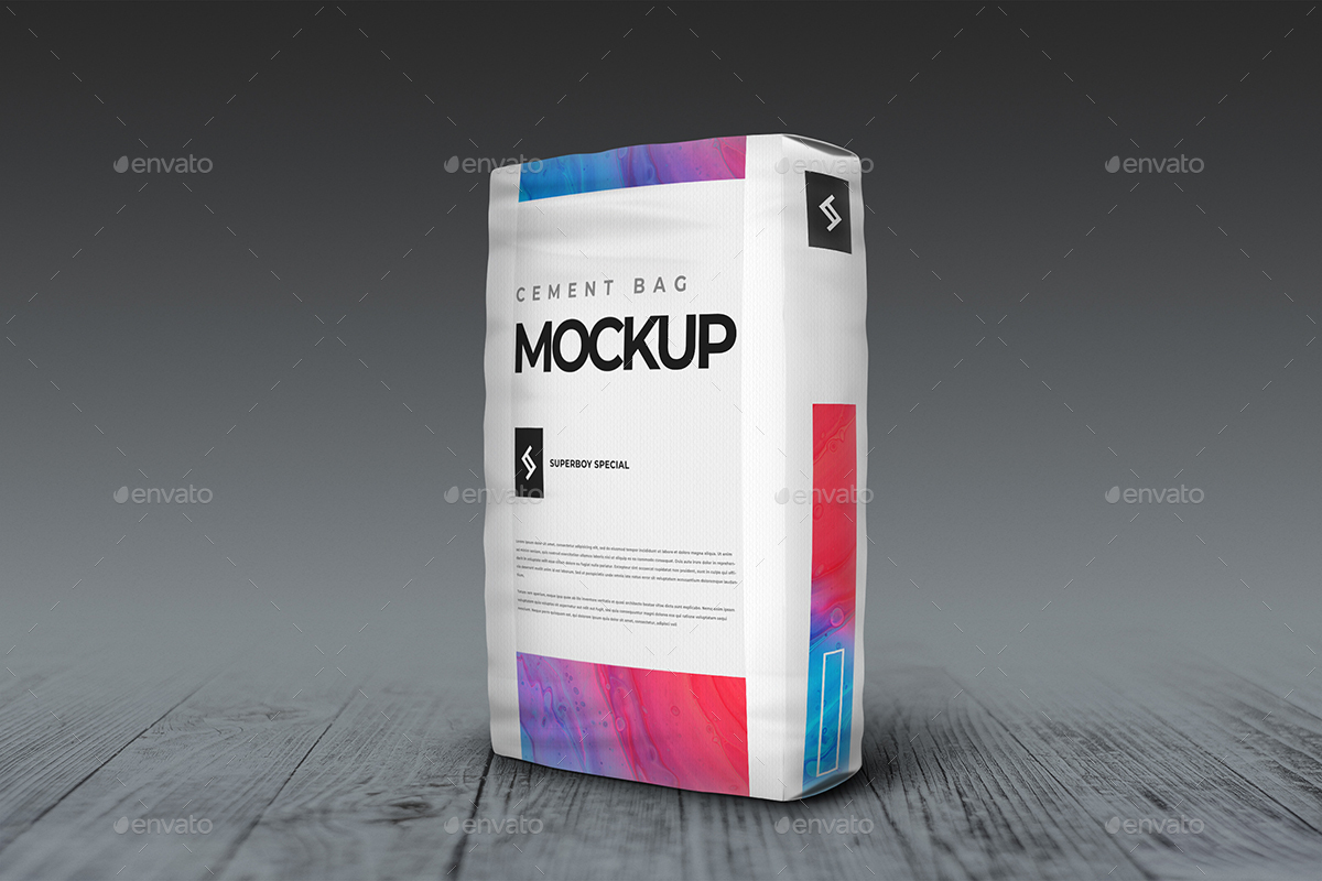 Cement Bag Mockup By Superboy1 Graphicriver