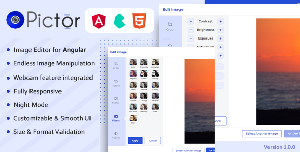 Pictor - an Image Editor built on Angular