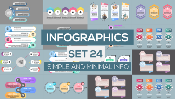 Infographics Set 24 - VideoHive 26466837